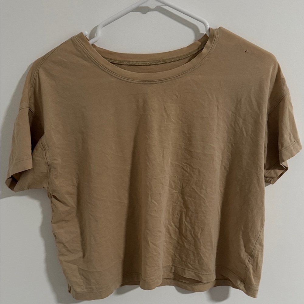 lululemon athletica Tan Crop Top